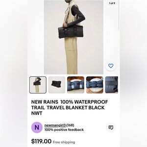 Rains Blanket New in Bag